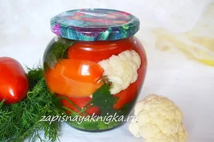 conopidă marinat pentru tomate de iarnă