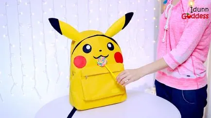 Cum rucsac nyashny ca Pokemon Pikachu