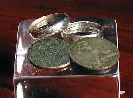 Cum sa faci un inel cu propriile sale mâini de moneda din argint