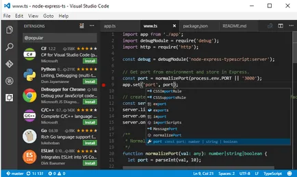 Beállítása kód szerkesztő, a Visual Studio-kód - Kód költészet