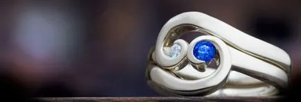 Szokatlan jegygyűrű - a legjobb fotó elegáns obruchalok