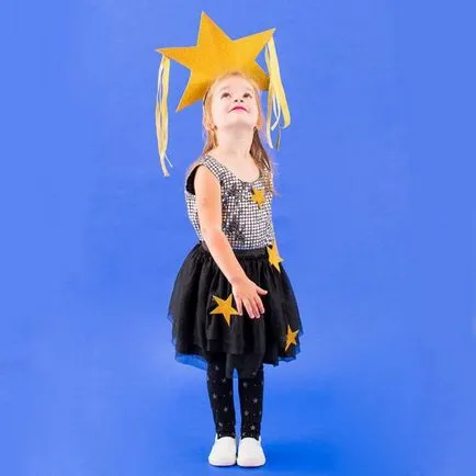 Нова година костюм-звезди момичета как да се направи снимка, мода рокля