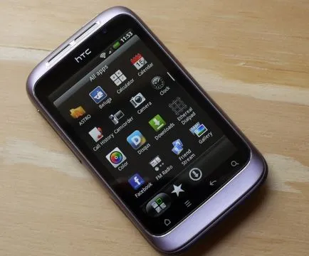 Áttekintés smartphone HTC Wildfire S, android Magyarországon