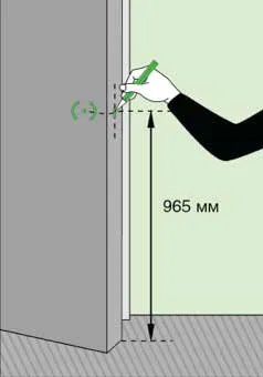Оптималната височина на дръжката на вратата от препоръките на етаж монтаж