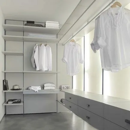 Organizarea dressing într-un apartament modern, tipuri de dulap, avantajele lor și