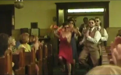 Първите сватба танцови младоженците от САЩ (снимки видео) на