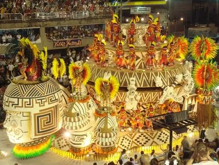 Motley színei karneválok Latin-Amerikában