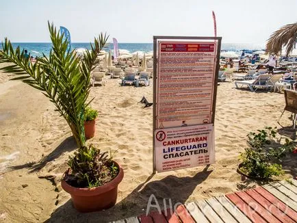 Plage Cleopatra în Alanya în Turcia