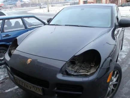 Eltávolítása a fények a Porsche Cayenne fotók és videók