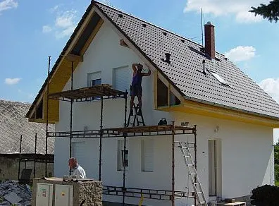 Házak tervei habosított blokkok fotó