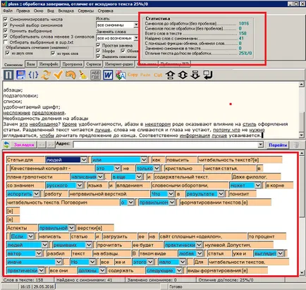 programul synonymizer