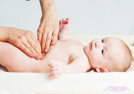 Relaxáló masszázs csecsemők egy nyugtató masszázst, lefekvés előtt egy hipertónia az izmok