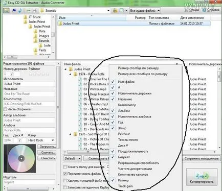 Editați etichetele folosind Easy CD-DA Extractor