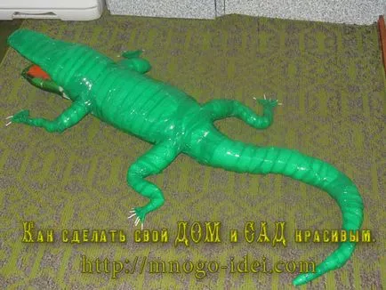 Artizanat pentru grădină - clasa de master crocodil