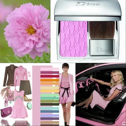 de culoare roz in haine - o combinatie cu alte culori, fotografii