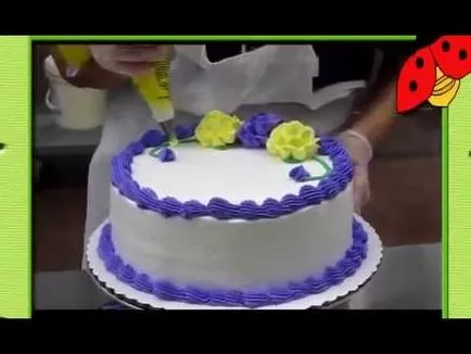 Най-лесният и най-бързият начин за декориране на торта с бита сметана (как да се украсяват торта със сметана)