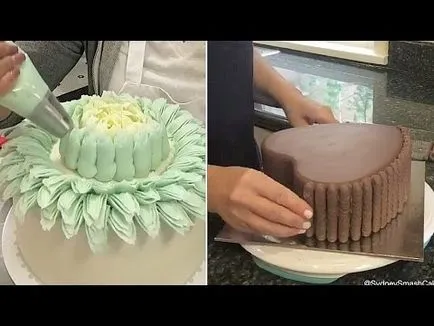 A legegyszerűbb és leggyorsabb módja a díszítő torta tejszínhabbal (hogyan lehet díszíteni egy tortát krém)