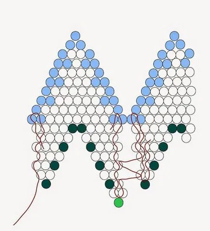 Сватба огърлица от перли и мъниста - схема майсторски клас