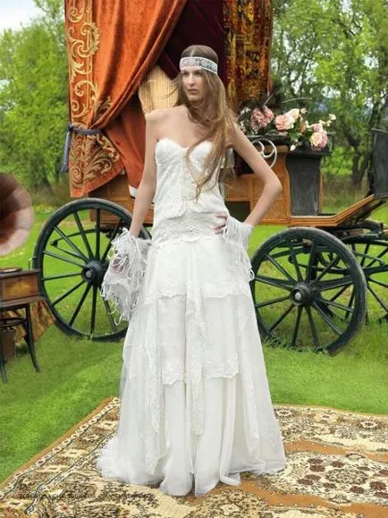 Сватбени рокли в стила на видове Boho и характеристики (54 снимки)