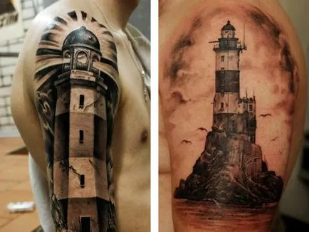 Tattoo világítótorony - érték tetoválás minták és képek