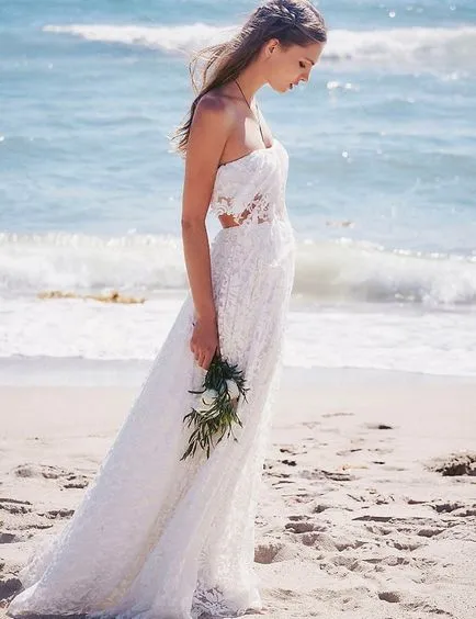 Сватбена рокля в стила на Boho шик - 15 снимки