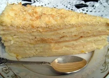 Napóleon torta kész leveles tészta - recept fotókkal és a kovásztalan