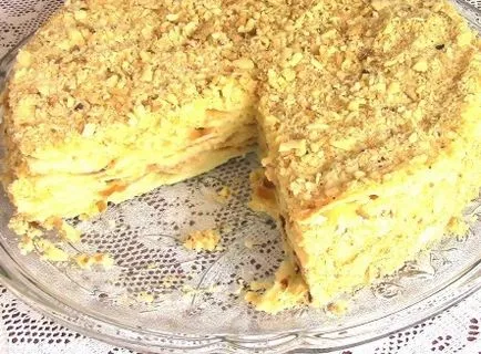 Napóleon torta kész leveles tészta - recept fotókkal és a kovásztalan