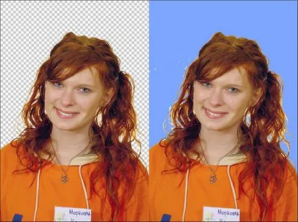 Lecția pentru a afla programul cum să separe părul de fundal de Photoshop