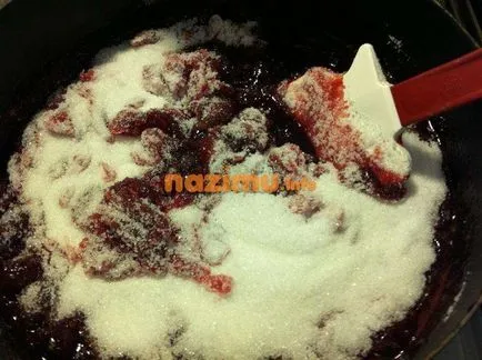 Fagyasztott cseresznye lekvár - recept, hogyan kell főzni, kimagozott