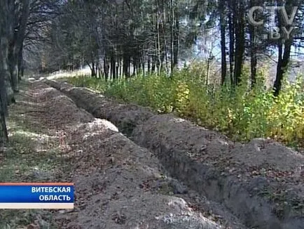 În districtul Tolochin „excavatoarele negre“ scos din cablu de cupru la sol de-a lungul drumurilor și în jurul