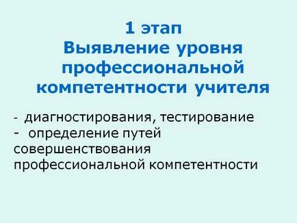 Стъпка 1 идентифицирането на нивото на професионална компетентност на учителя - представяне 17587-21