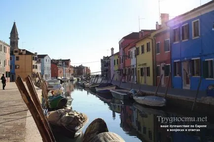 Burano (Veneția) explozie în fabrica de vopsea (cum să obțineți o fotografie) a articolului