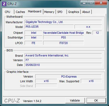 CPU-Z megmutatja a teljes információt a számítógép