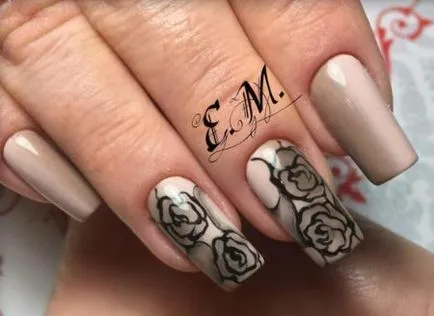 Nail Design Exclusive - fotó elegáns manikűr