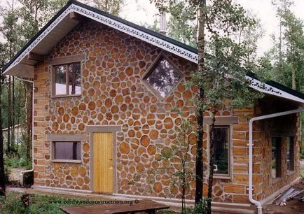 Къща на cordwood строителство със собствените си ръце - строителни технологии снимка