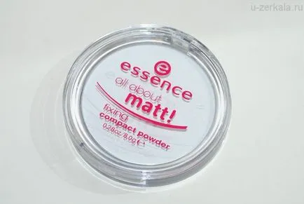 Esenta de fixare rogojină pulbere compactă de fixare pulbere compactă despre Matt