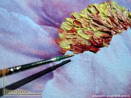 Utánzás festés spatula Natalia Maltseva, a kezüket - kreatív emberek