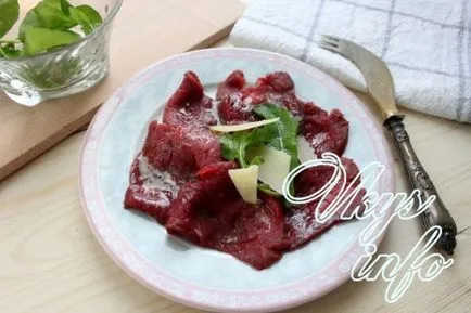 Marha carpaccio recept egy fotó