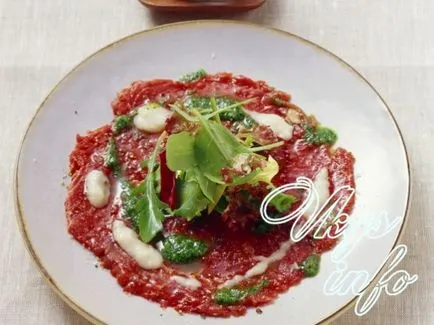 Marha carpaccio recept egy fotó