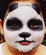 Как да се направи панда на лицето, на лицето на детето как да се направи akvagrim панда