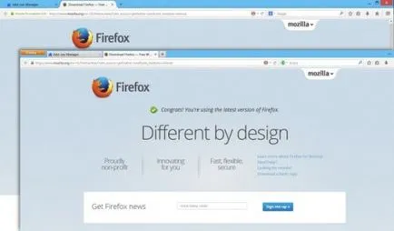 Hogyan tiltható le az új trendi felület firefox és vissza, hiszen nem volt