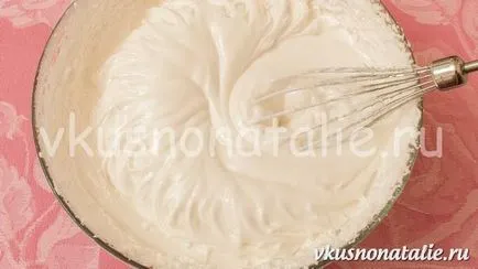 Főzni egy fehérje krém - krém recept torta dekoráció és csövek