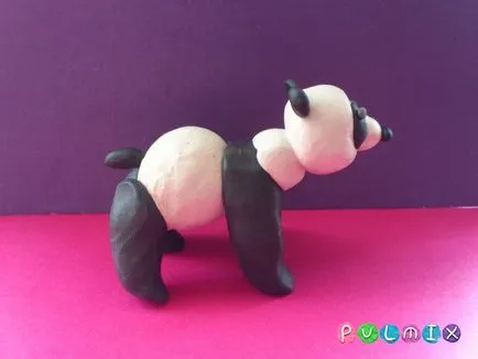 Cum orb panda plastilină etapizat lecție fotografie