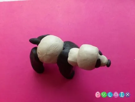 Cum orb panda plastilină etapizat lecție fotografie