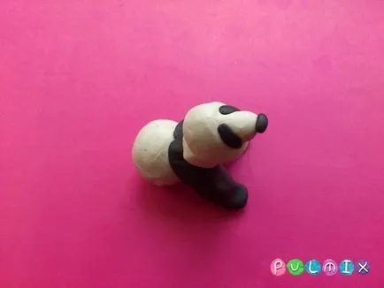 Cum orb panda plastilină etapizat lecție fotografie