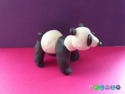 Cum orb panda plastilină etapizat lecție fotografie