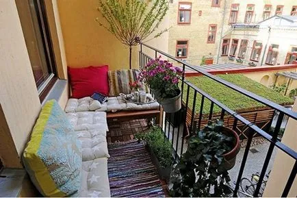 Cum de a decora un balcon în vara câteva idei practice (foto)