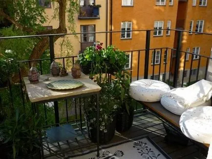 Cum de a decora un balcon în vara câteva idei practice (foto)