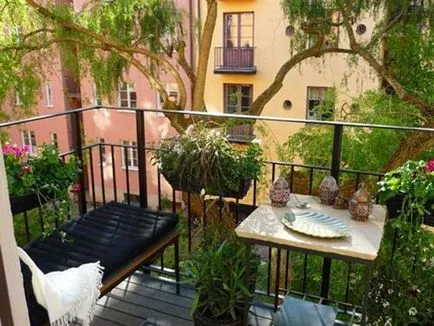 Cum de a decora un balcon în vara câteva idei practice (foto)