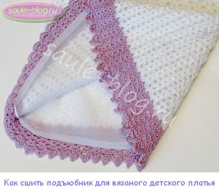Как да шият фуста за плетена рокля бебе